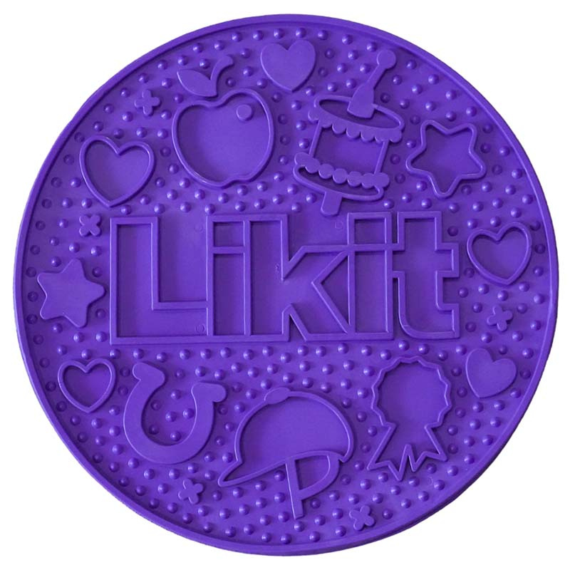 Slickmatta Graze Maze Lick Mat Nivå 1 Lila