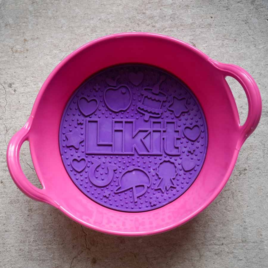 Slickmatta Graze Maze Lick Mat Nivå 1 Lila