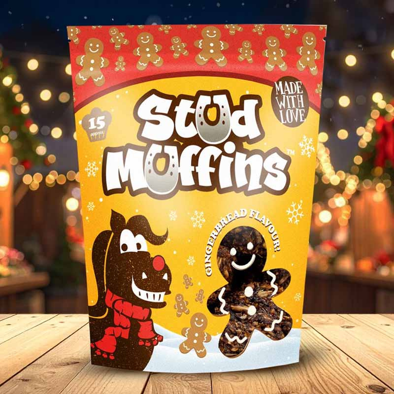 Hästgodis Stud Muffins Gingerbread 15st