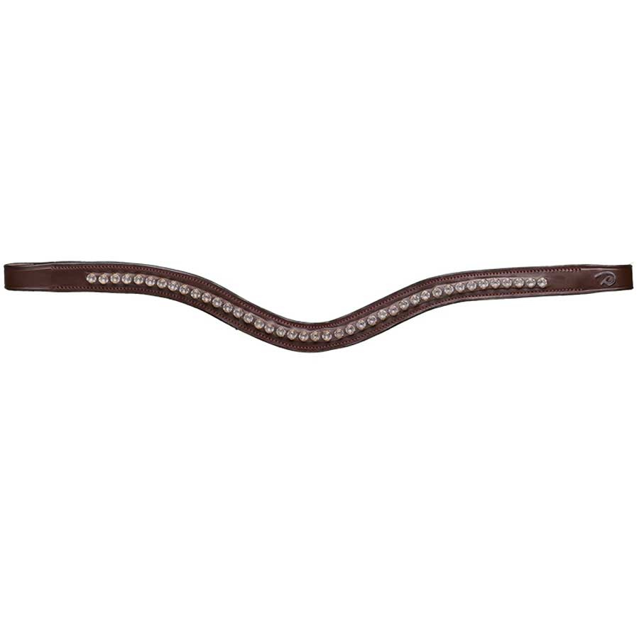 Pannband V-form Swarovski NE Brun
