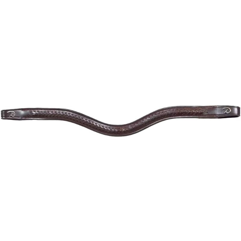 Pannband V-form Plaited New English Collection Brun