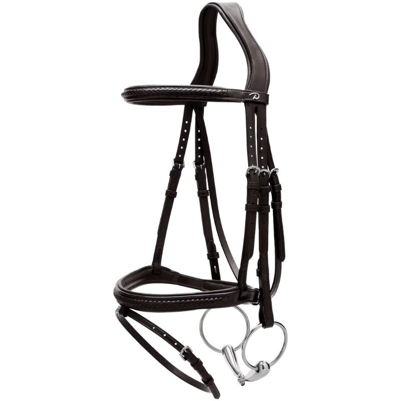Träns Kombinosgrimma Plaited New English Collection Svart