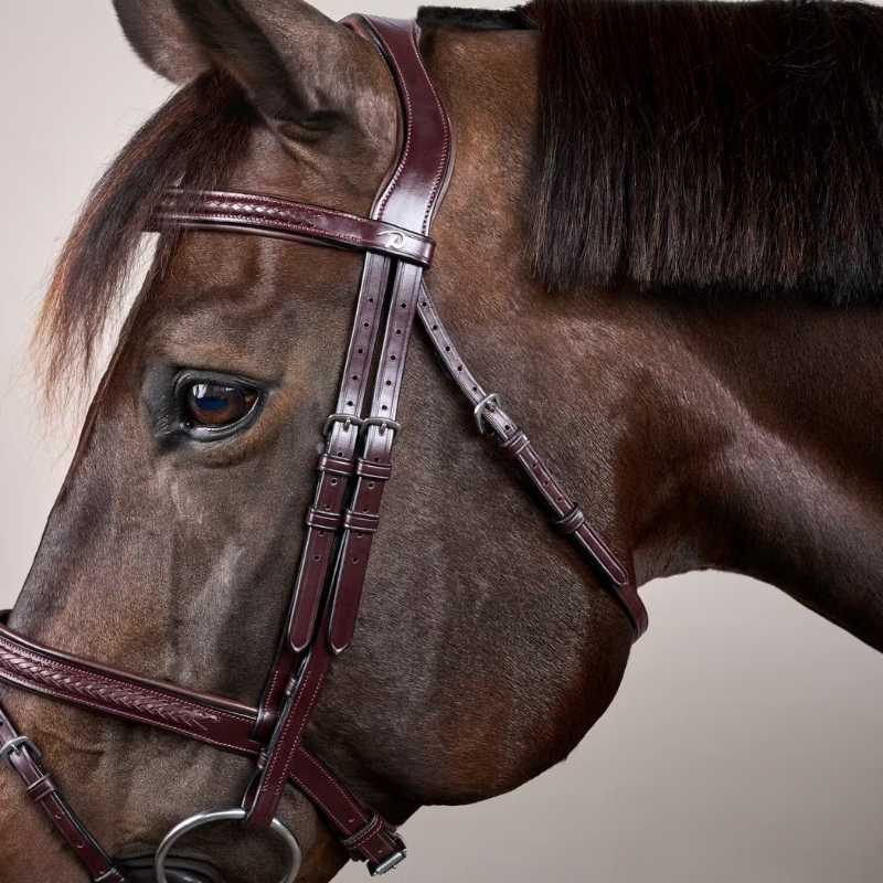Träns Kombinosgrimma Plaited New English Collection Brun