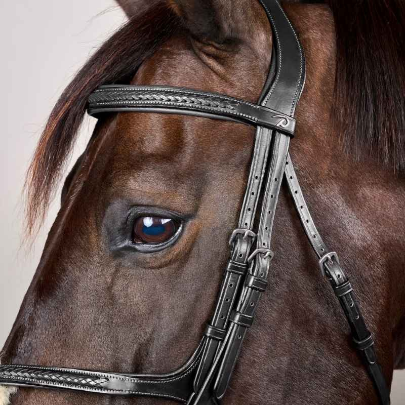 Träns Mexikansk Nosgrimma Plaited New English Collection Svart