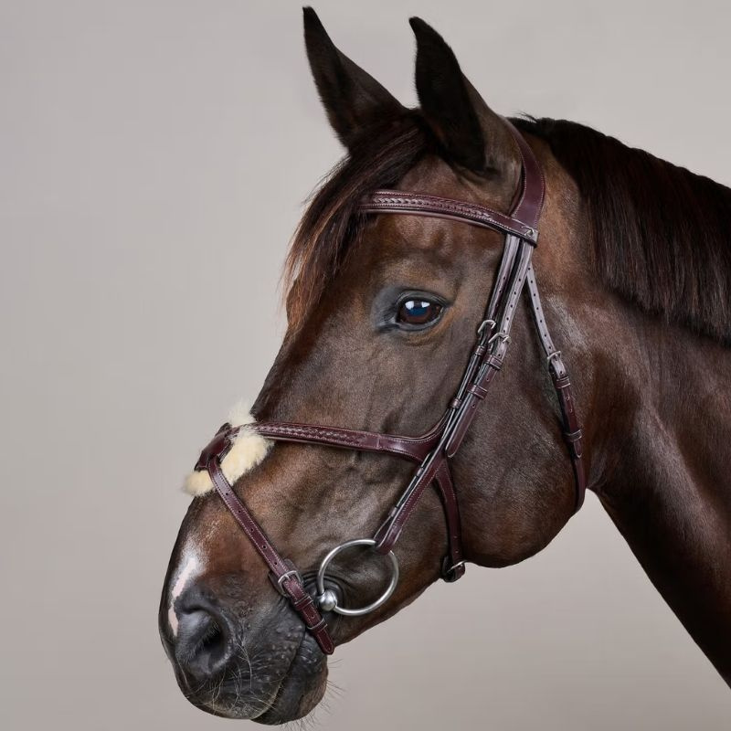 Träns Mexikansk Nosgrimma Plaited New English Collection Brun