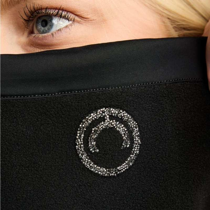 Halskrage MoEllie Fleece Crystals Svart
