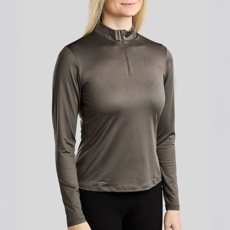 Träningstopp MoMegan Polo Long Sleeve Grå