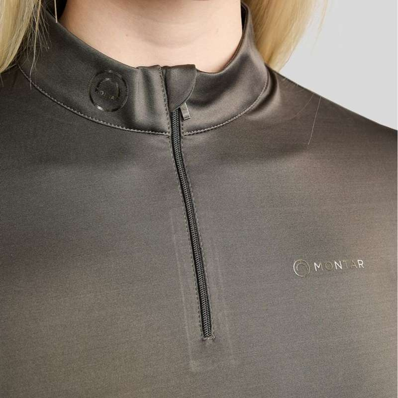 Träningstopp MoMegan Polo Long Sleeve Grå