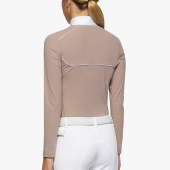 Tävlingstopp Jr Team Daytona Jersey Zip Polo Beige Tävlingstopp Jr Team Daytona Jersey Zip Polo Beige