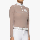 Tävlingstopp Jr Team Daytona Jersey Zip Polo Beige Tävlingstopp Jr Team Daytona Jersey Zip Polo Beige