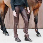 Långa Chaps Leather Brun Långa Chaps Leather Brun