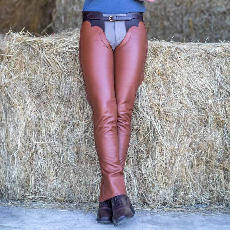 Långa Chaps Leather Cognac