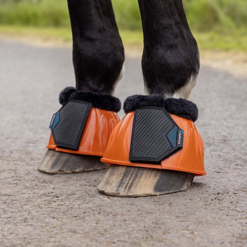 Boots Glossy PVC Fleece Orange