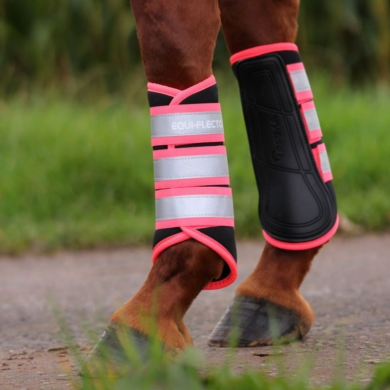 Damasker Equi-Flector Svart/Rosa