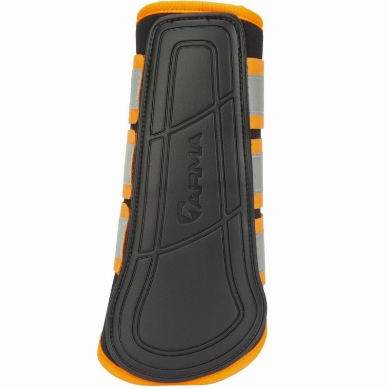 Damasker Equi-Flector Svart/Orange