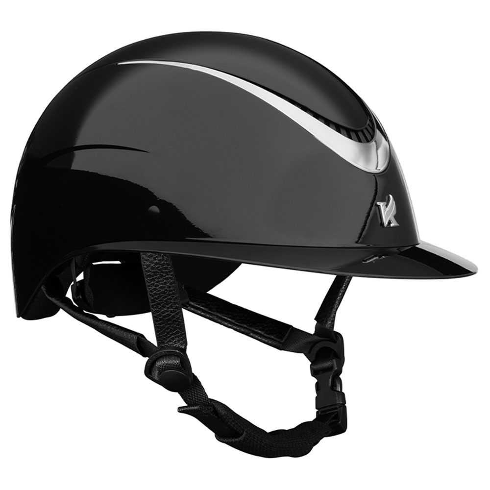 Ridhjälm Alina Ellipse Glossy Svart/Gun Metal