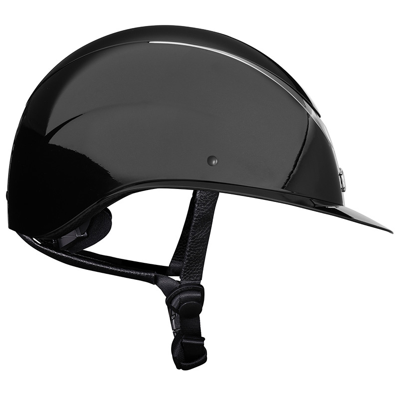 Ridhjälm Alina Ellipse Glossy Svart/Gun Metal
