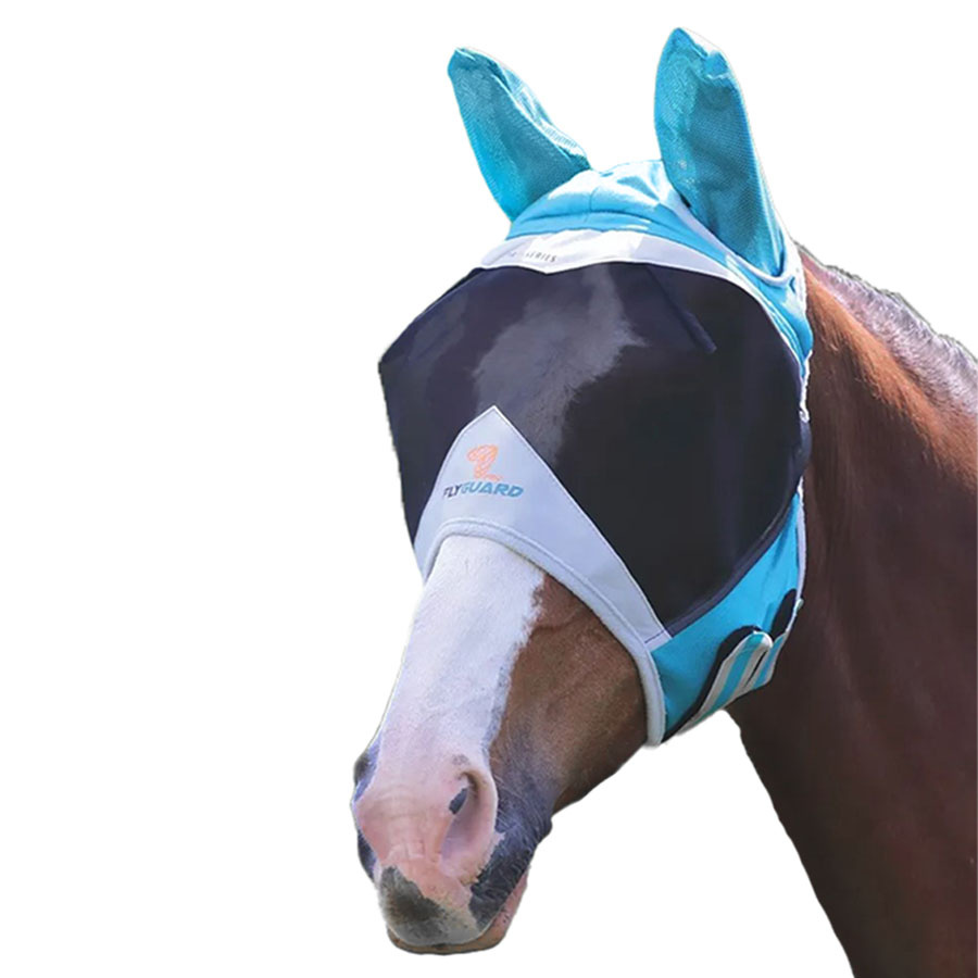 Flugmask Fine Mesh med Öron Teal/Grå