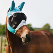 Flugmask Fine Mesh med Öron Teal/Grå Flugmask Fine Mesh med Öron Teal/Grå