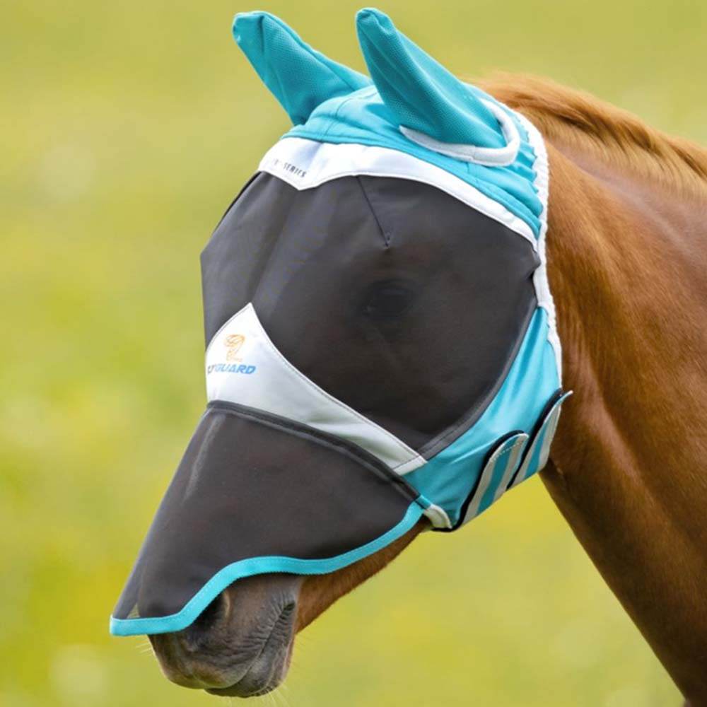 Flugmask med Öron & Nos Teal/Grå