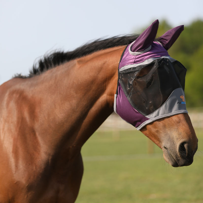 Flugmask Deluxe med Öron Lila