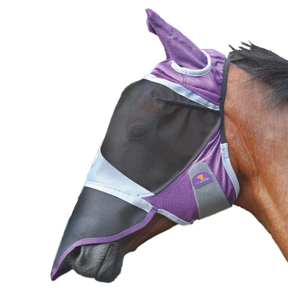 Flugmask Deluxe med Öron & Nos Lila