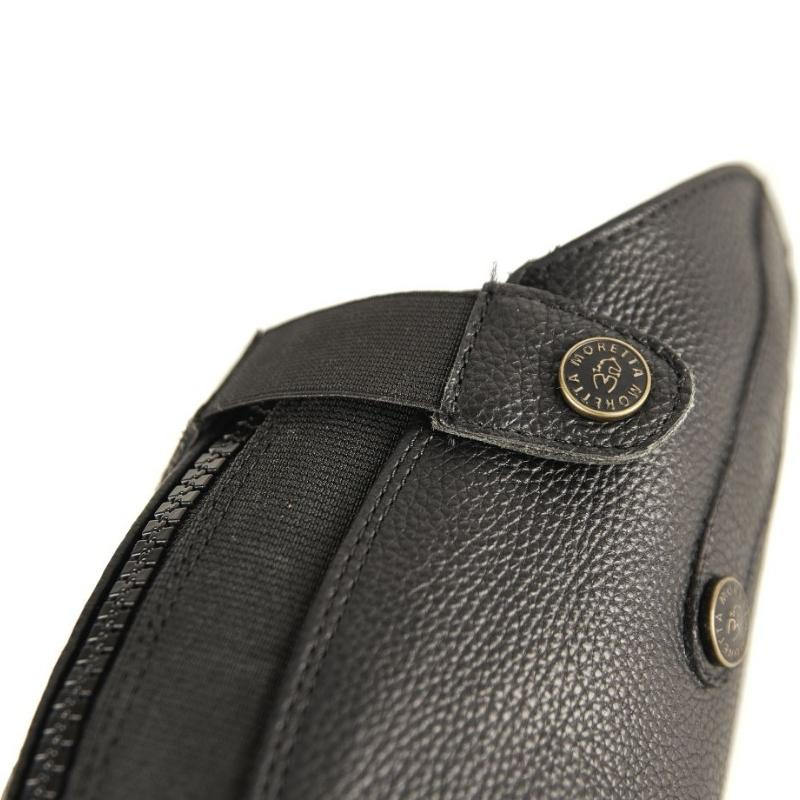 Shortchaps Leather Svart