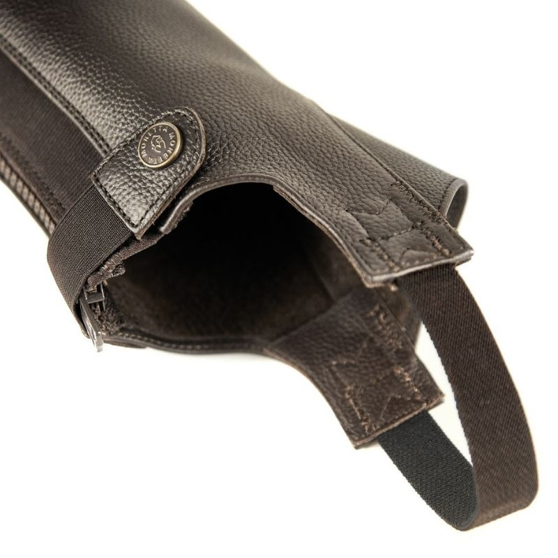 Shortchaps Leather Brun