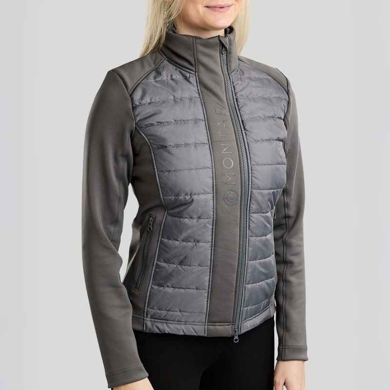 Hybridjacka Emma Softshell Grå
