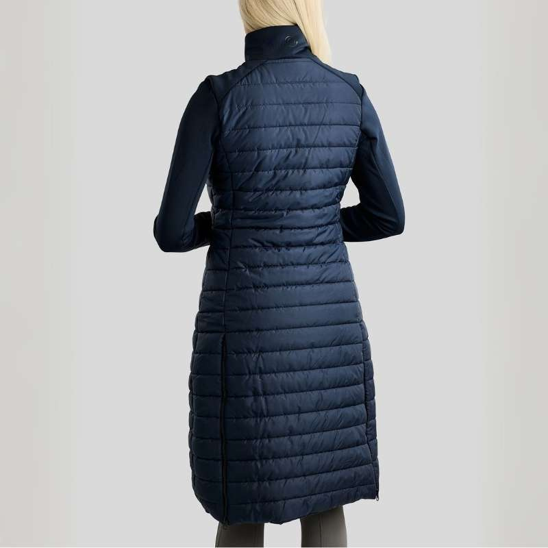 Ridkappa Emma Long Softshell Hybrid Marinblå