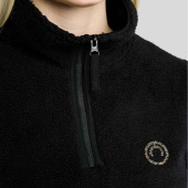 Teddyfleece MoEbba Q-Zip Svart Teddyfleece MoEbba Q-Zip Svart