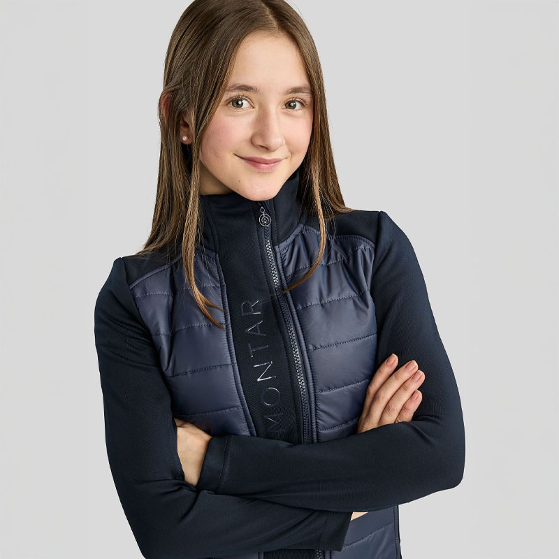 Hybridjacka Barn/Junior Emma Softshell Marinblå
