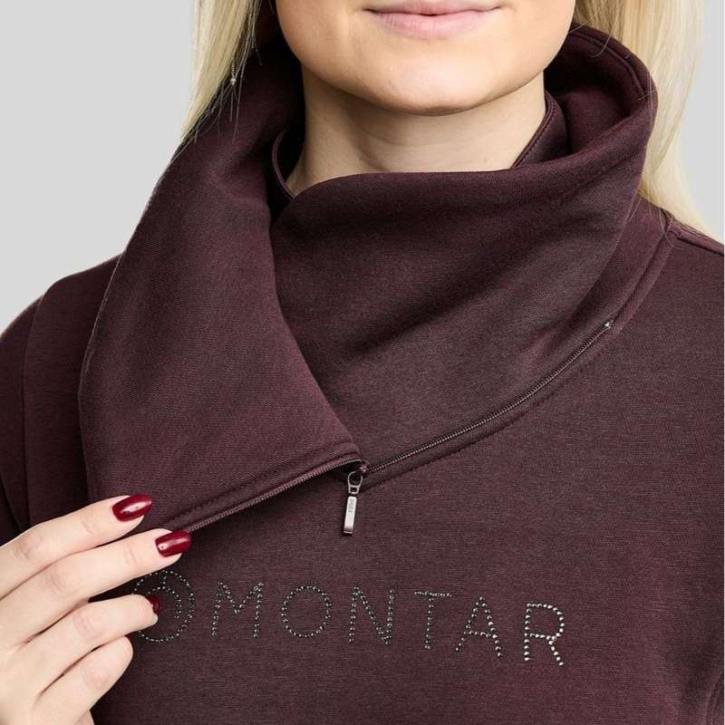 Sweatshirt MoNaja Gun Metal Crystals Fig