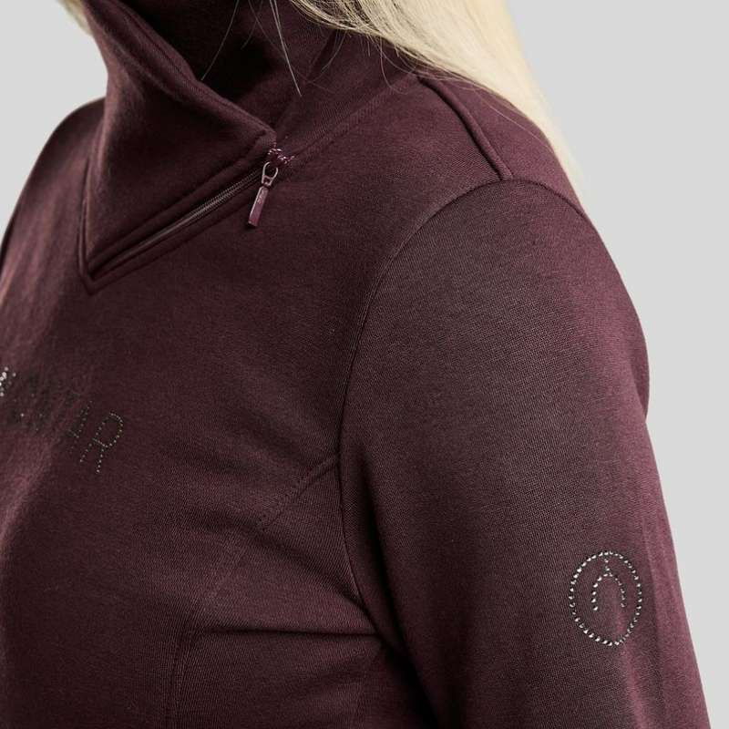 Sweatshirt MoNaja Gun Metal Crystals Fig