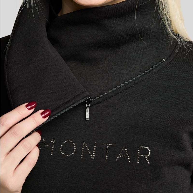 Sweatshirt MoNaja Gun Metal Crystals Svart