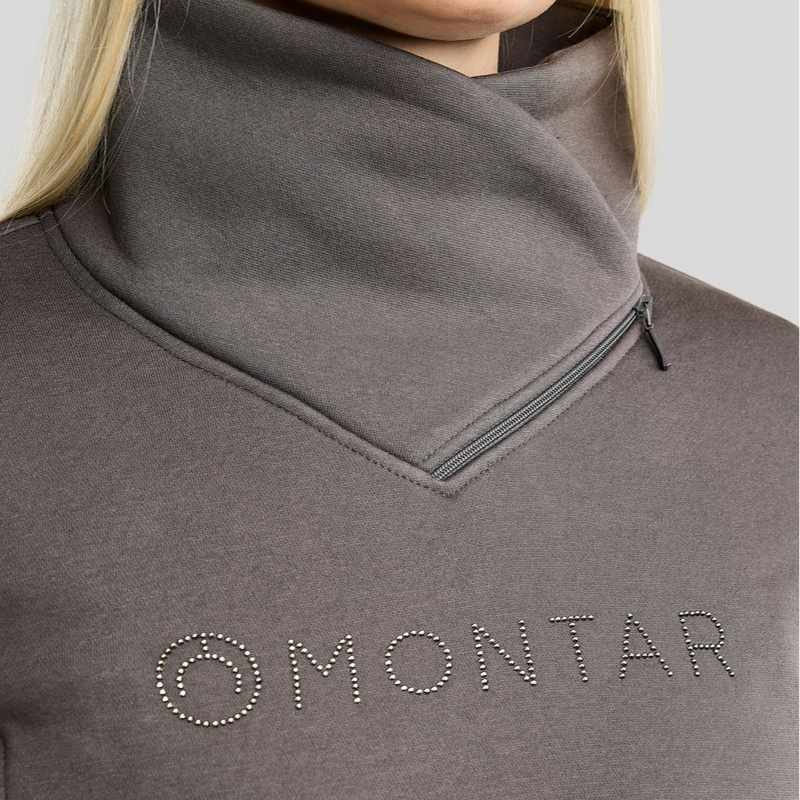 Sweatshirt MoNaja Gun Metal Crystals Grå