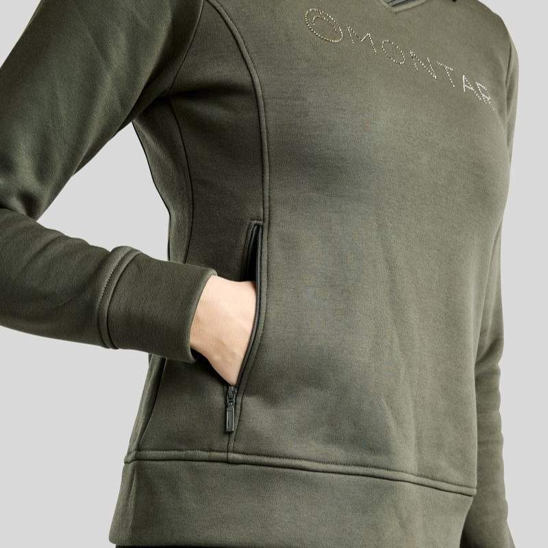 Sweatshirt MoNaja Crystals Forest Green