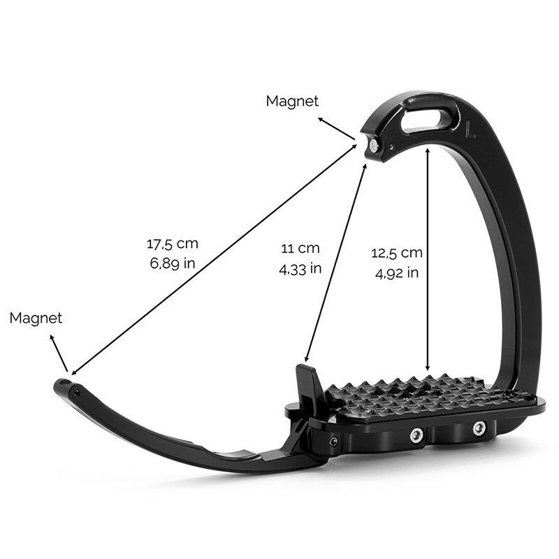 Stigbyglar Venice Dressyr Lutande Svart/Svart