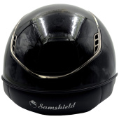 Ridhjälm Miss Shield 2.0 Glossy Black Chrome Swarovski Crystals Svart Ridhjälm Miss Shield 2.0 Glossy Black Chrome Swarovski Crystals Svart