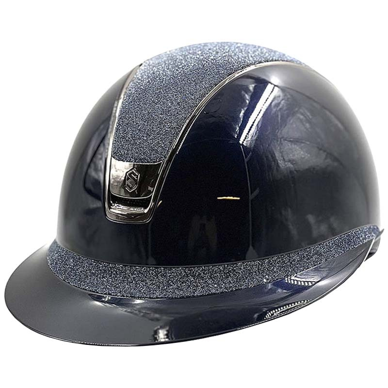 Ridhjälm Miss Shield 2.0 Glossy Crystal Fabric Marinblå