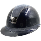 Ridhjälm Miss Shield 2.0 Glossy Crystal Fabric Marinblå Ridhjälm Miss Shield 2.0 Glossy Crystal Fabric Marinblå