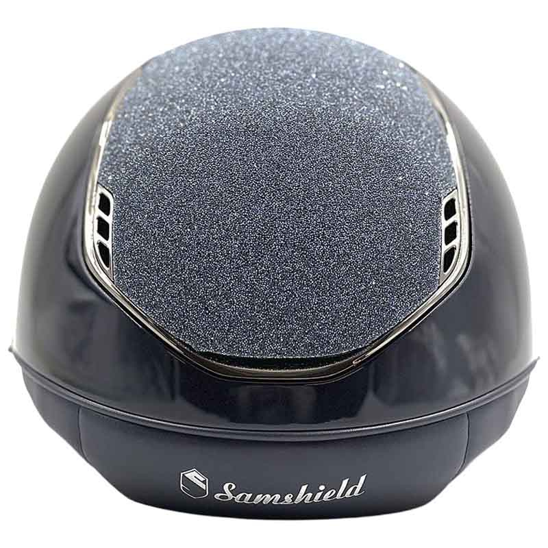 Ridhjälm Miss Shield 2.0 Glossy Crystal Fabric Marinblå