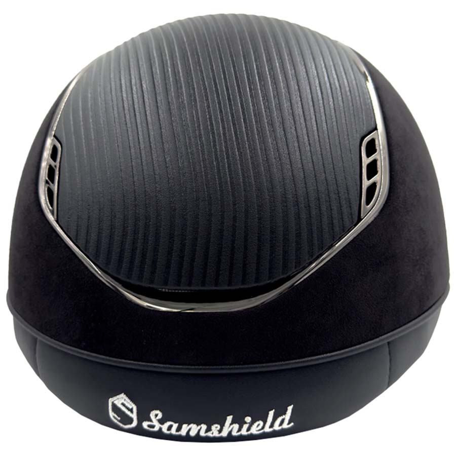 Ridhjälm Miss Shield 2.0 Alcantara Leather Svart